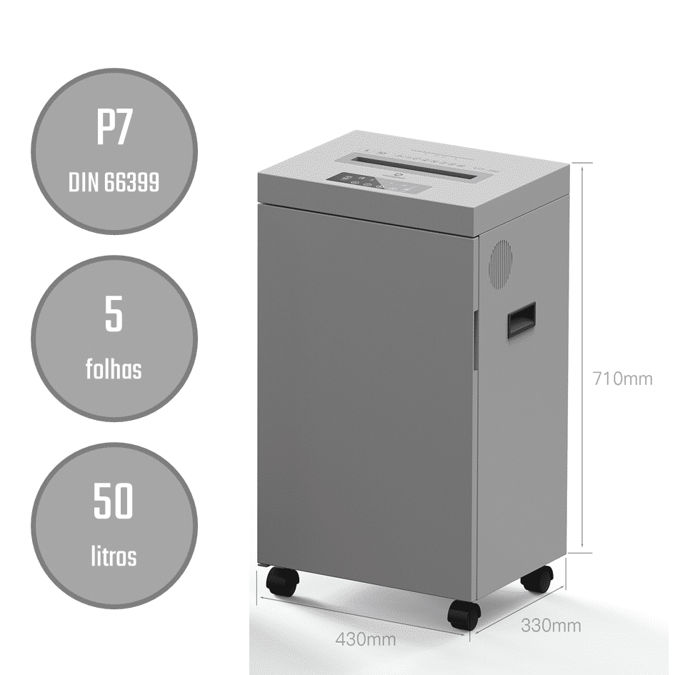 Destruidor (PRO) documentos grau MUITO SECRETO - nível P7 (DIN 66399) - Image 4